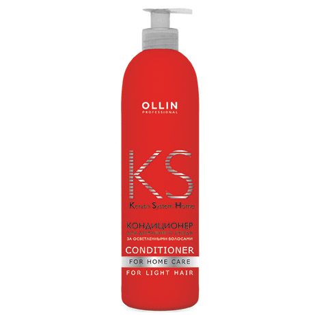 Conditioner for home care for bleached hair Keratin System Home OLLIN 250 ml